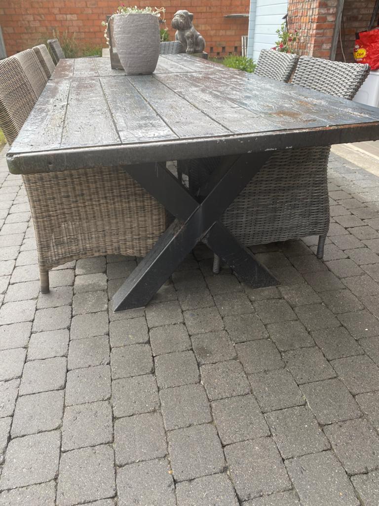 Tuintafel/werktafel gratis, Ophalen, Zo goed als nieuw