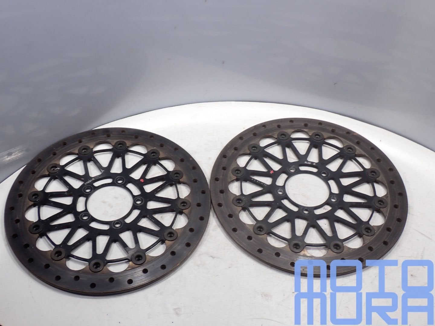 Brembo 320 x 6 race remschijven voor de Ducati Panigale 1199, Motoren, Gebruikt, -, -, Ophalen of Verzenden