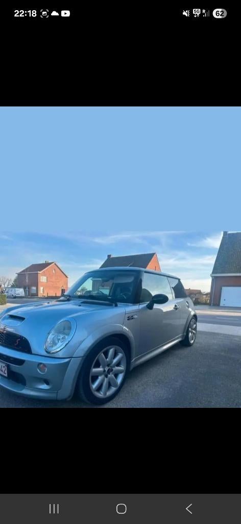 Vend mini cooper s r 53 moteur chrysler, Autos, Mini, Cuir, Argent ou Gris, Noir, Particulier