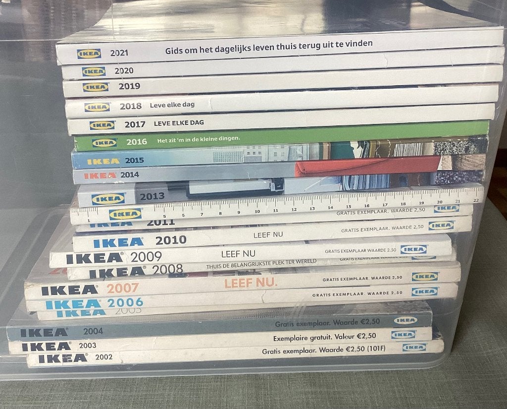 Te koop jaren Ikea Katalogus  van 2002 tot 2021, Enlèvement, Utilisé