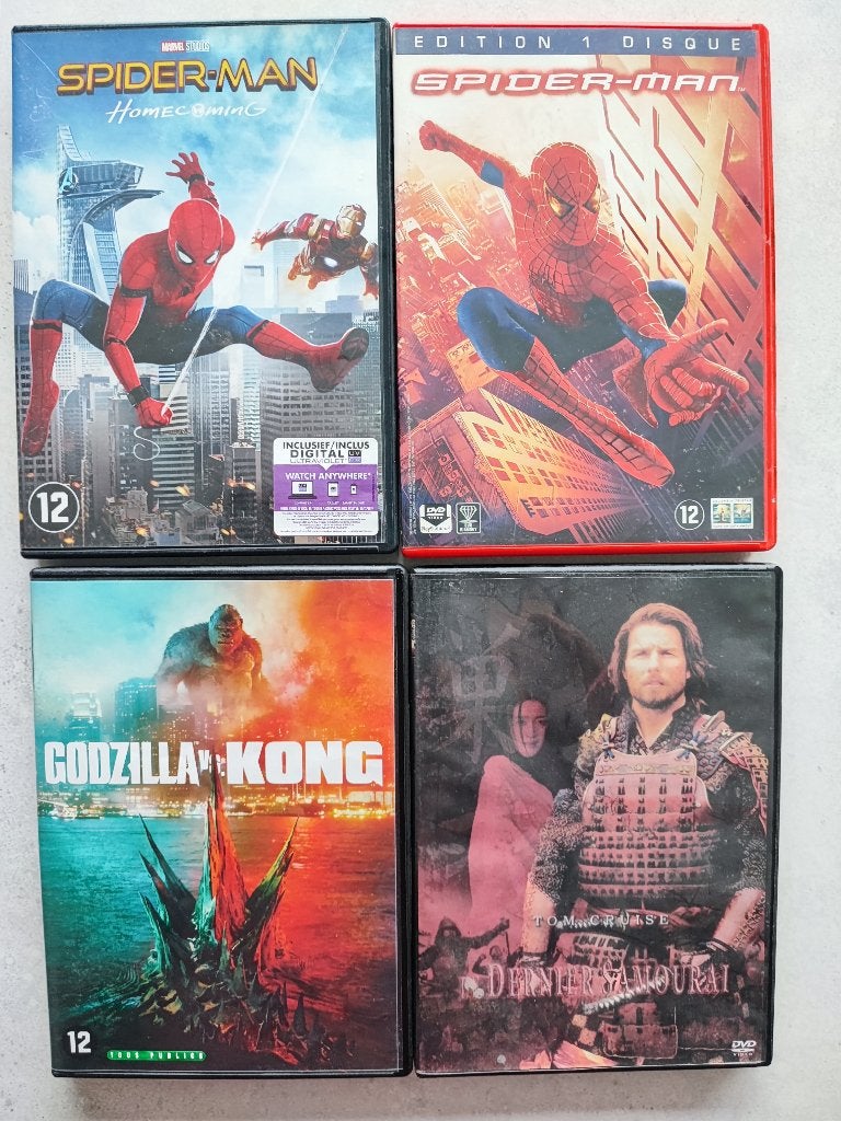 **vier DVD’s (Frans-Engels) voor jongens.  vanaf 2€/st(lot), Ophalen, Zo goed als nieuw, Tv fictie