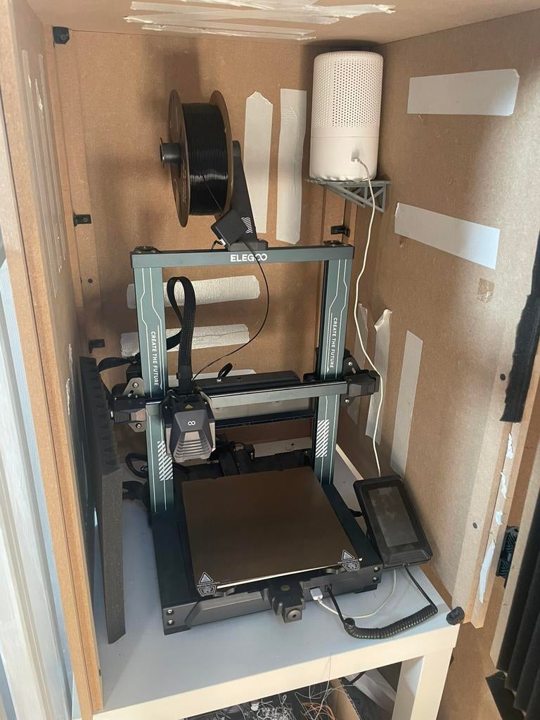 Elegoo Neptune 4 Pro240h d’impression,caisson,purificateur, Computers en Software, 3D Printers, Zo goed als nieuw, Filament, Ingebouwde Wi-Fi