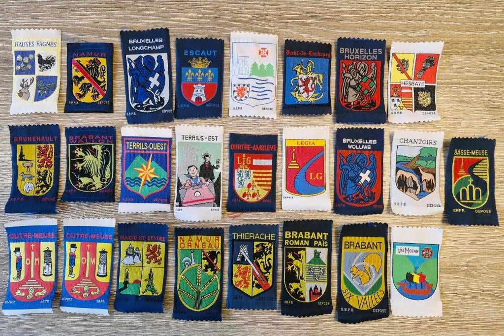 scouting FSC  SBPB lot van 25 districtskentekens, Verzamelen, Ophalen of Verzenden, Nieuw, Embleem, Speld of Insigne