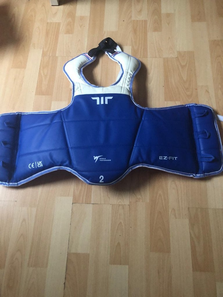 plastron taekwondo T 8-12 ans, Sports & Fitness, Taekwondo, Taille XS ou plus petite, Comme neuf, Enlèvement