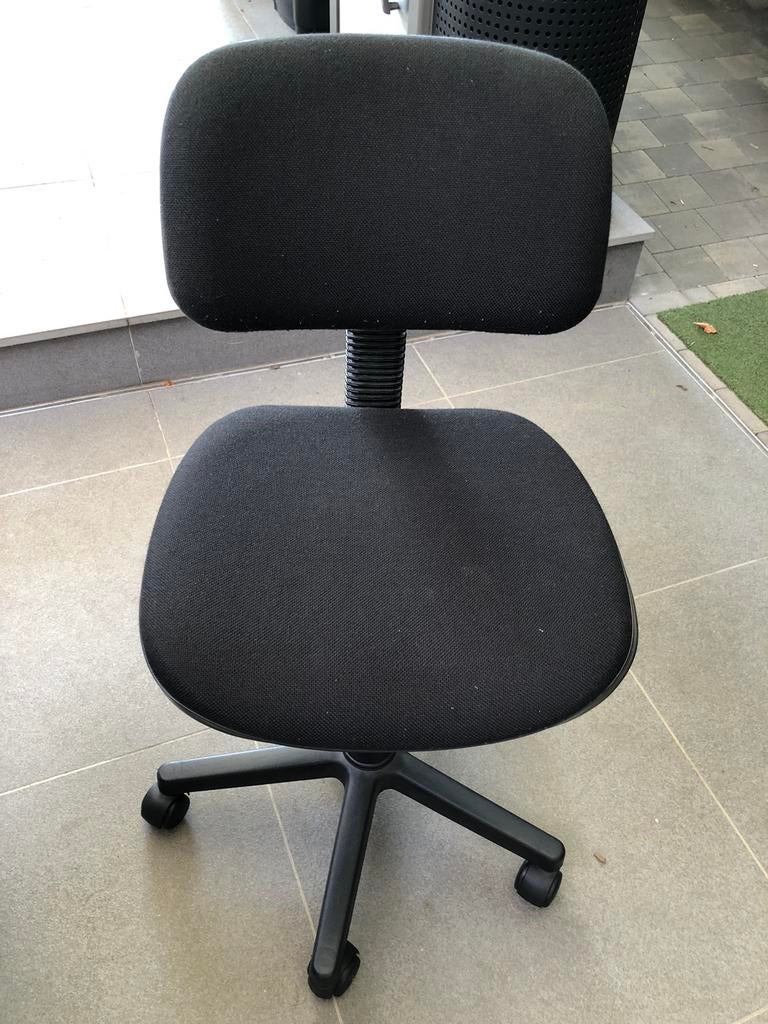 Chaise de bureau noire, Enlèvement, Utilisé, Noir, Chaise de bureau