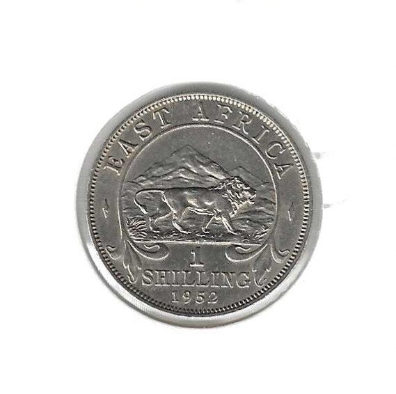 Oost-Afrika, 1 Shilling 1952 H., Postzegels en Munten, Ophalen of Verzenden, Overige landen, Losse munt