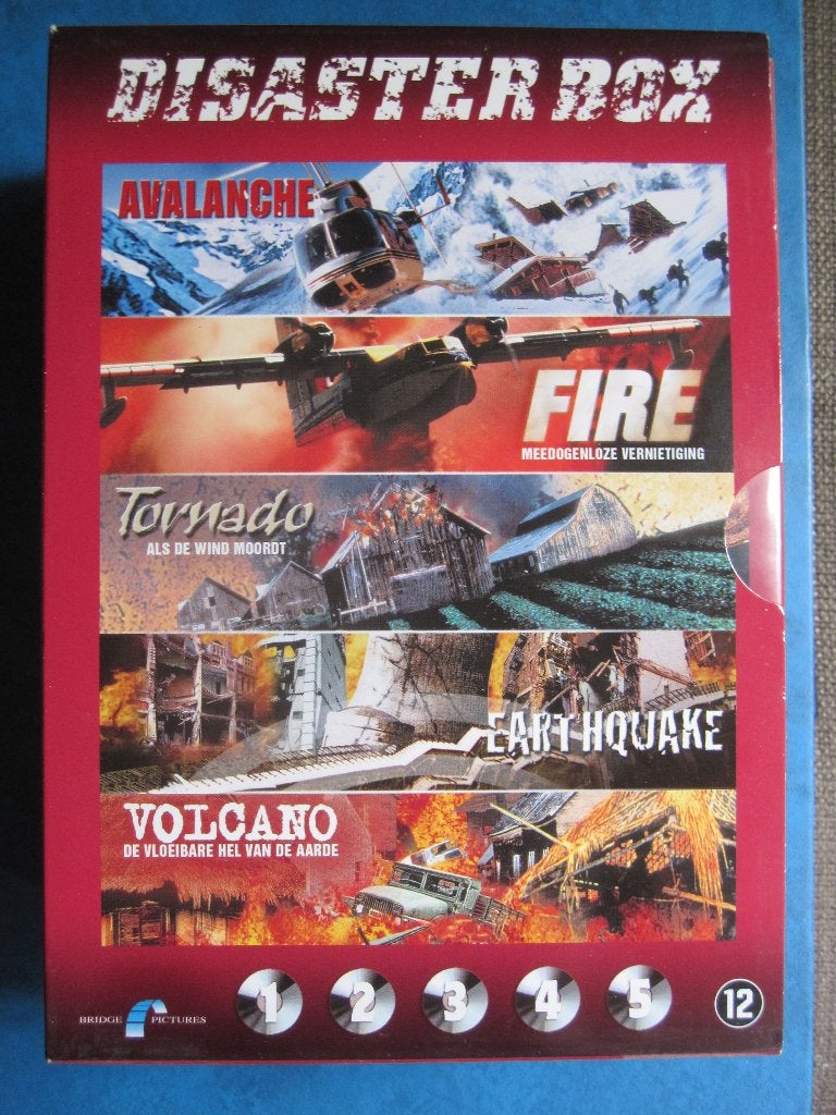 Disaster Box (5 films op 5 disc), Comprend un boîtier, Action, Enlèvement ou Envoi, Anglais