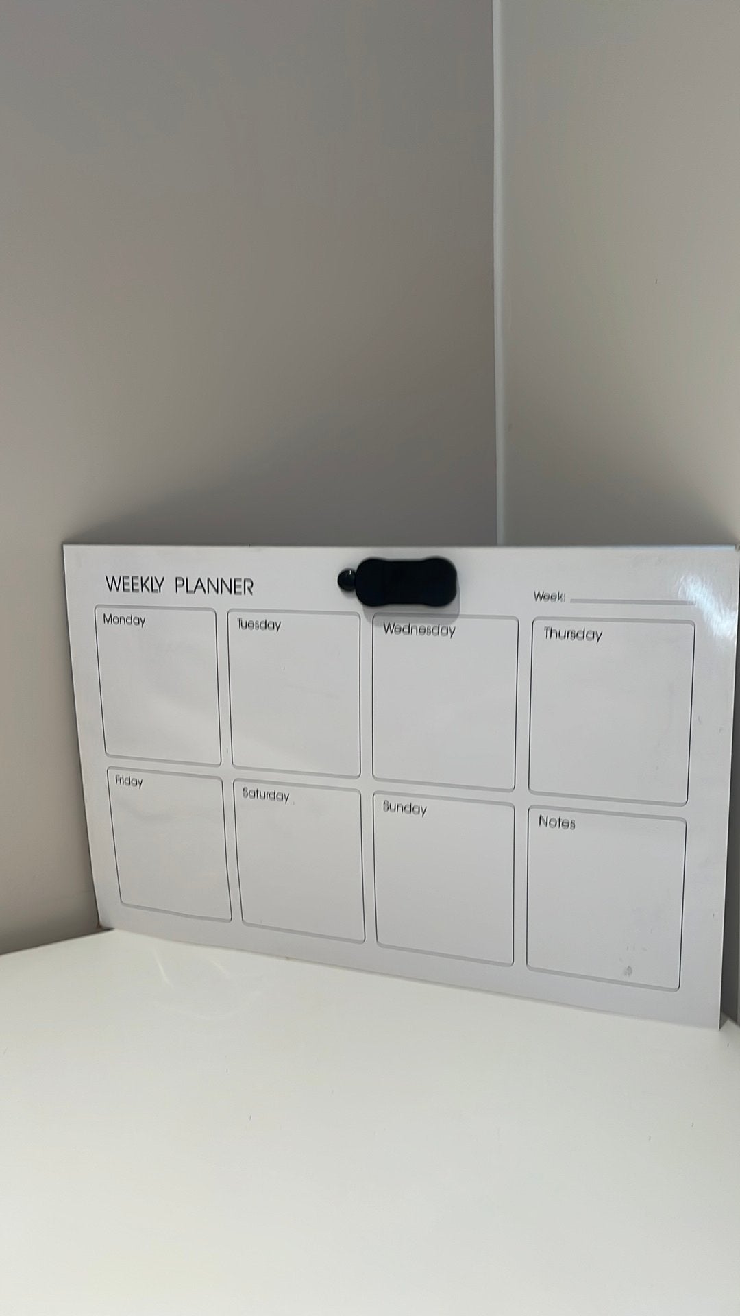 Tableau blanc organisation semaine, Maison & Meubles, Enlèvement, Utilisé