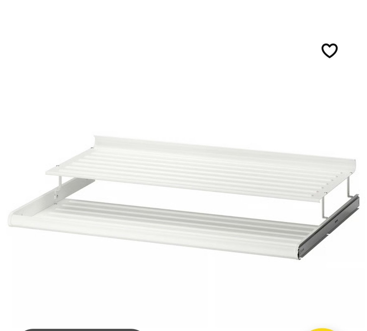 Uitschuifbare metalen schoenrekken (2) voor PAX-kast, Maison & Meubles, Enlèvement, Utilisé
