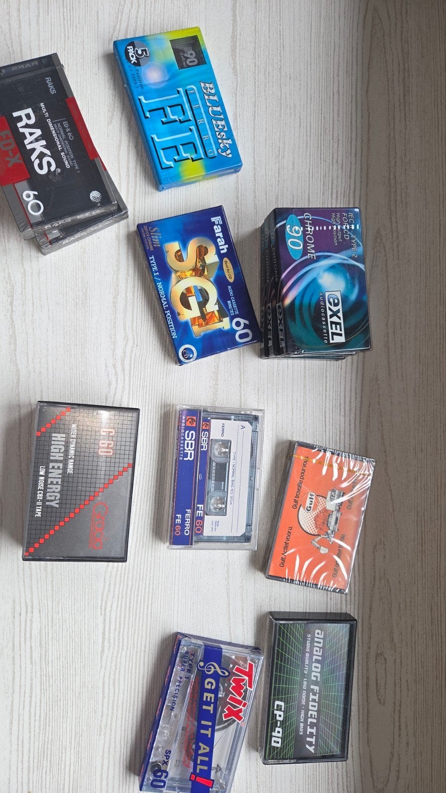 cassettes audio, Enlèvement
