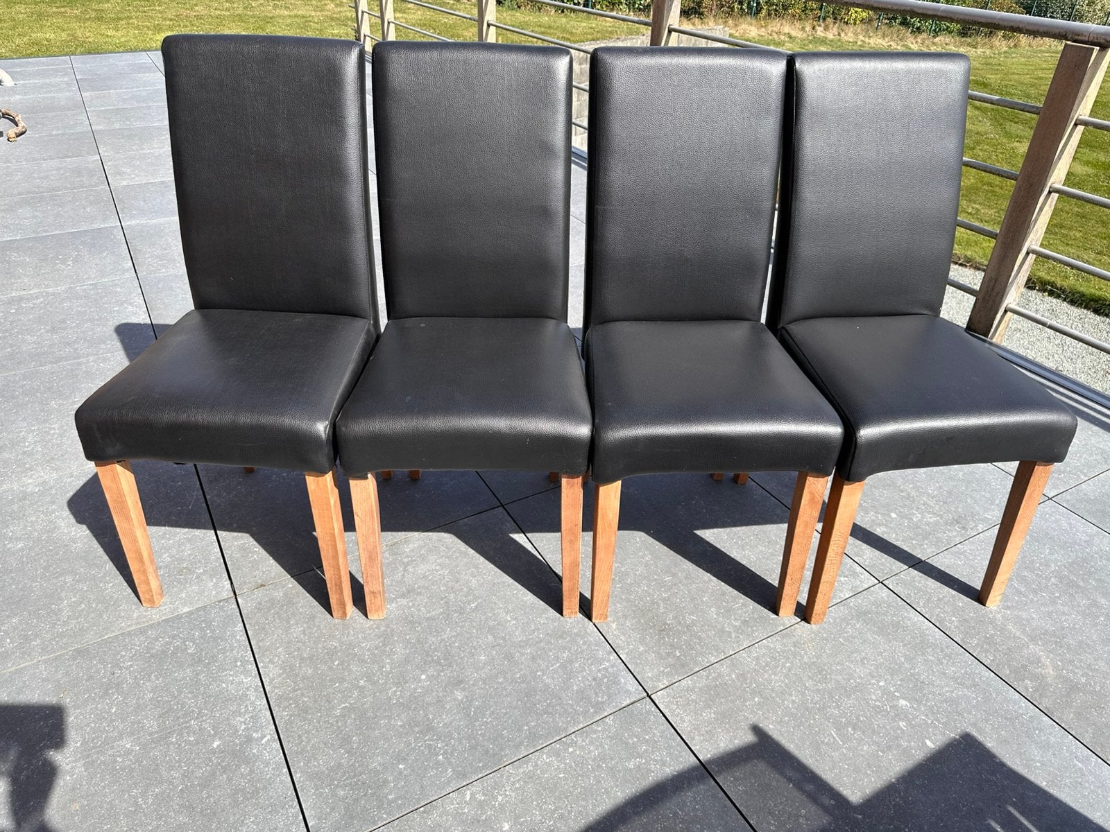 Vends 4 chaises de cuisine, Maison & Meubles, Enlèvement, Comme neuf