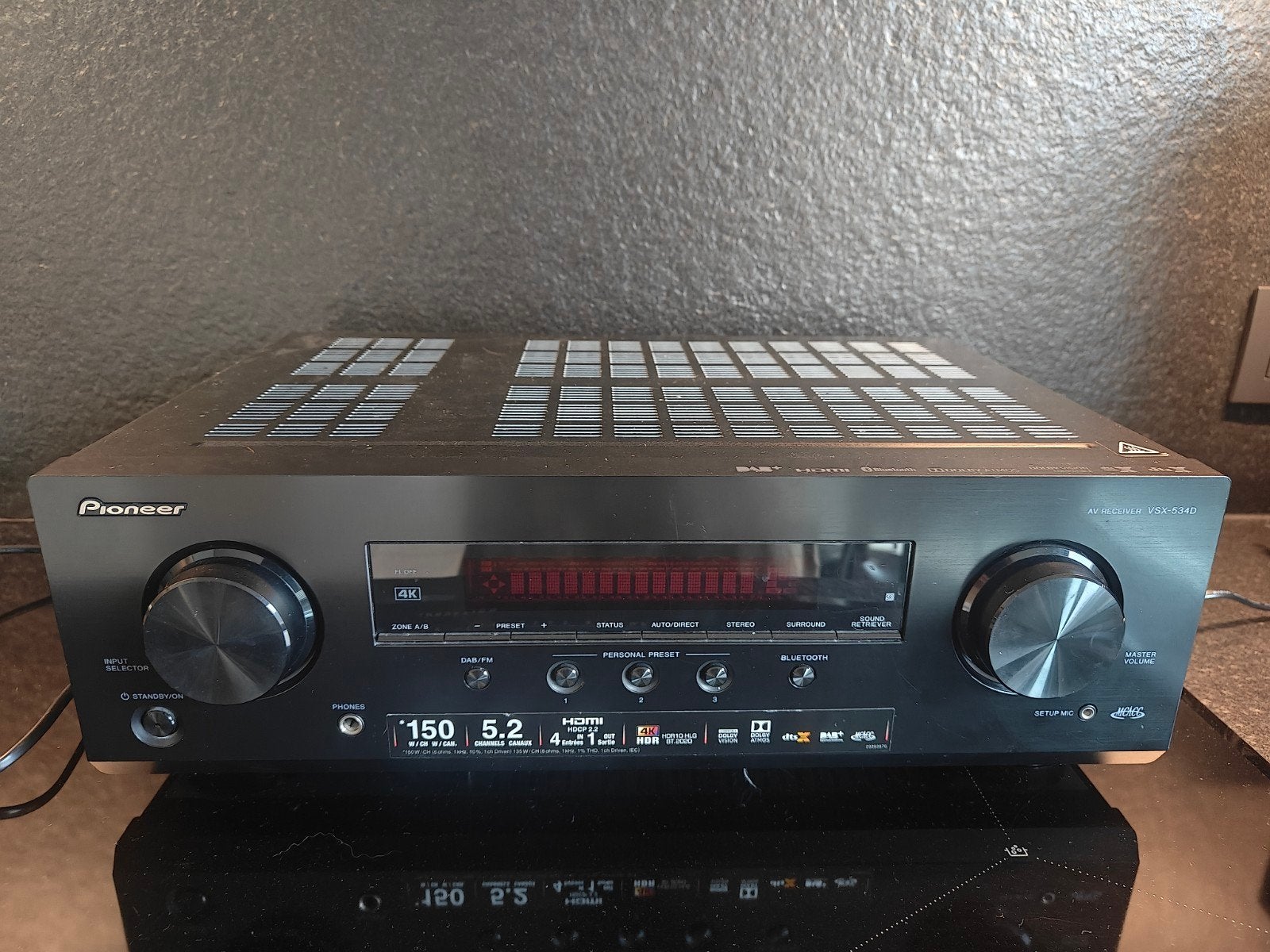 Pioneer VSX-534D AV receiver DEFECT!, TV, Hi-fi & Vidéo, Amplificateurs & Ampli-syntoniseurs, Enlèvement, Pioneer