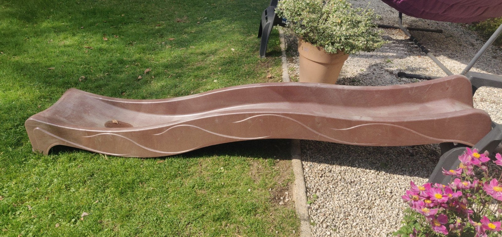 tuinglijbaan, Tuin en Terras, Ophalen, Kunststof, Zo goed als nieuw, 60 cm of meer