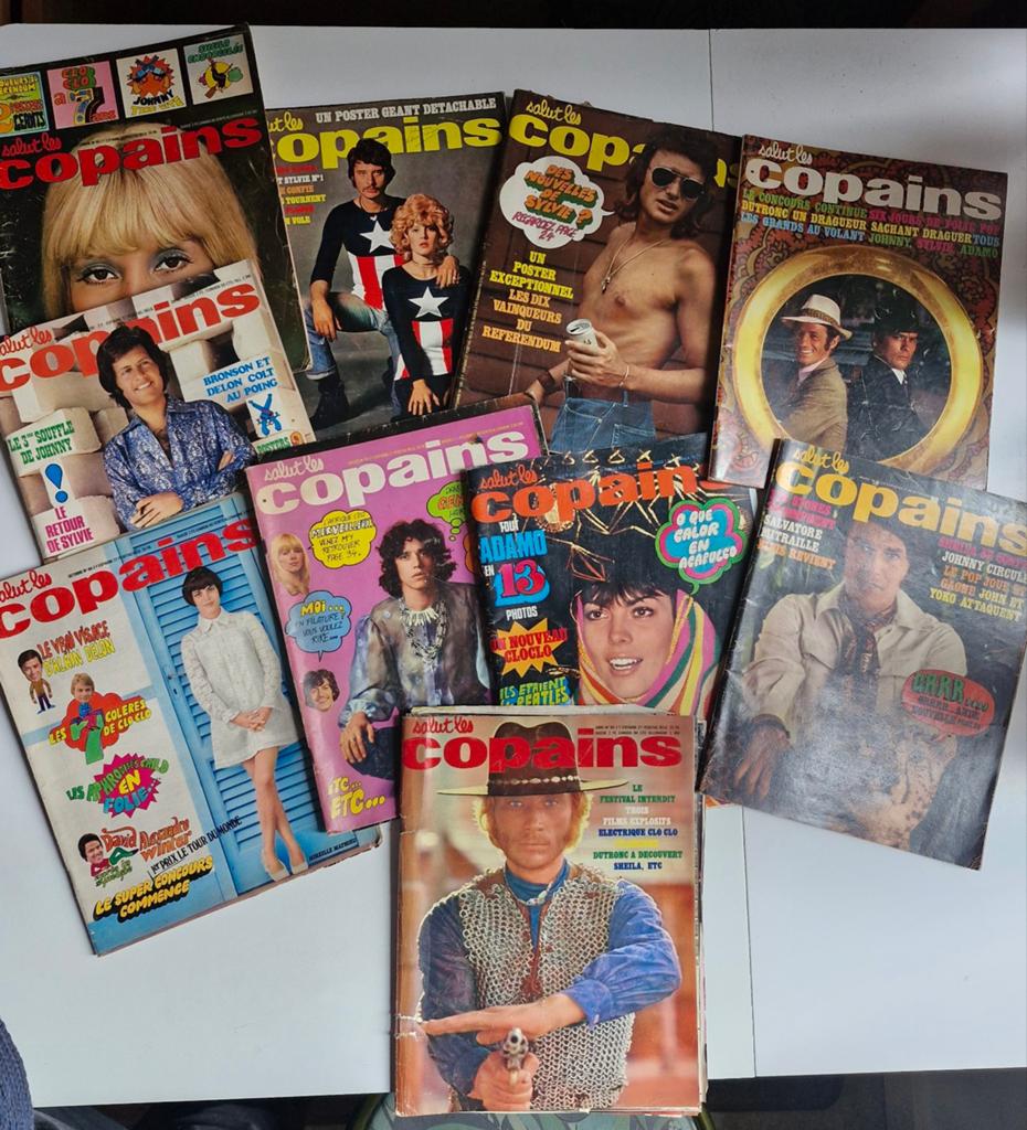 Salut les copains lot de 10 magazines vintages, Enlèvement