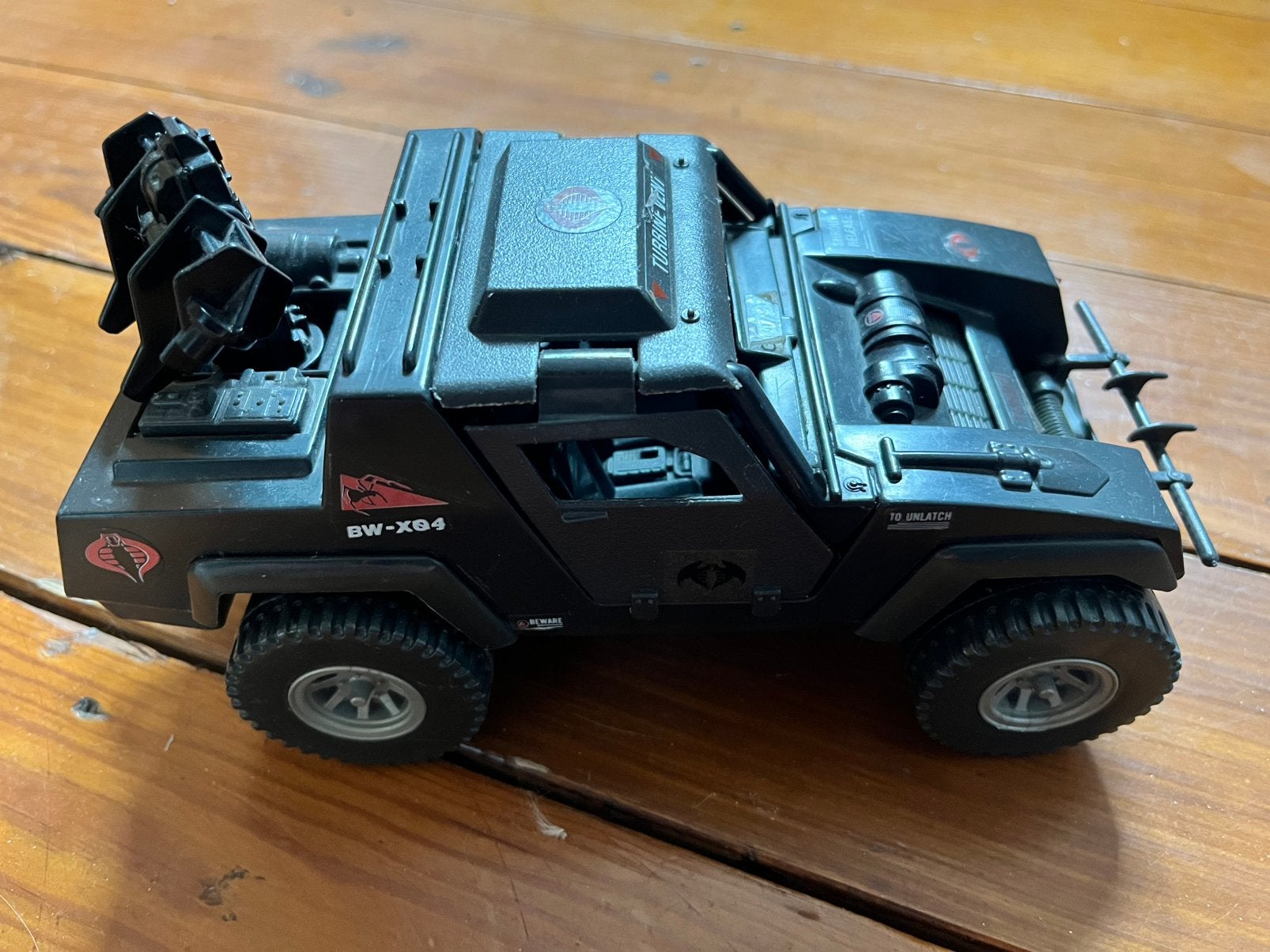 GI Joe Cobra stinger jeep, Ophalen, Gebruikt