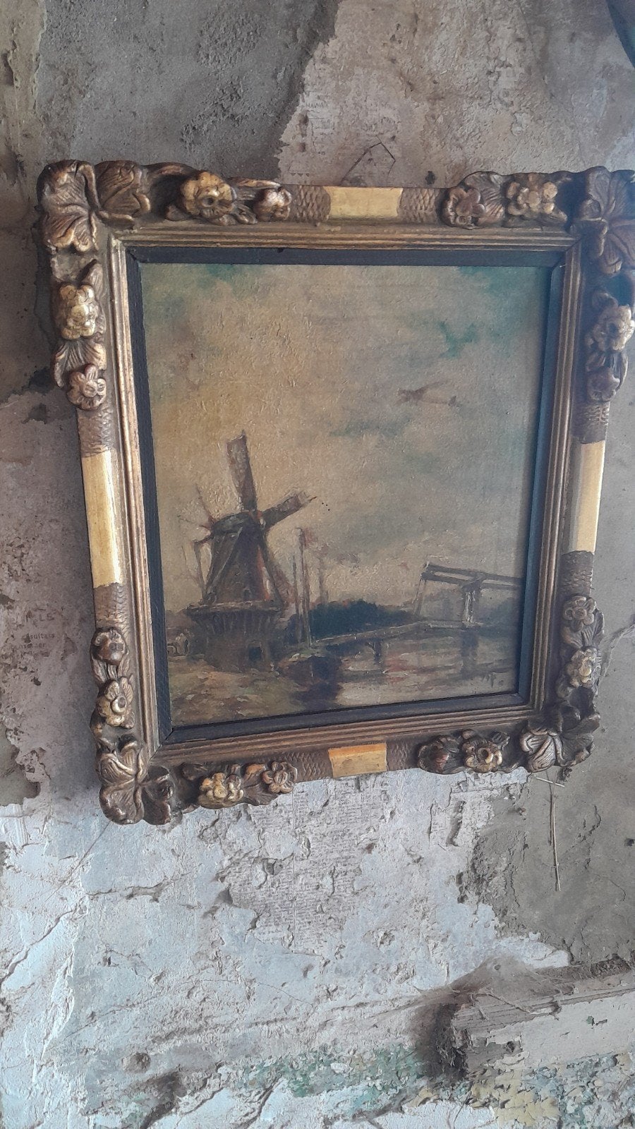 petit tableau peint sur panneaux, Antiquités & Art, Enlèvement ou Envoi, Signé