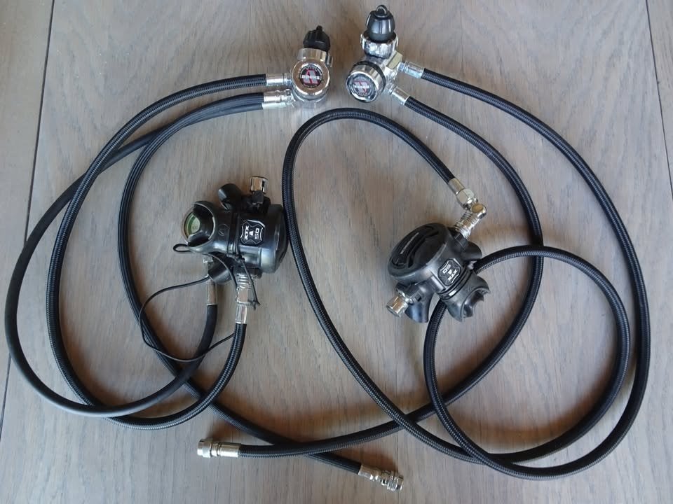 Apeks tec3 set l en r, 2*XTX50, longhose manometer tec set, Ophalen of Verzenden, Gebruikt, Overige typen