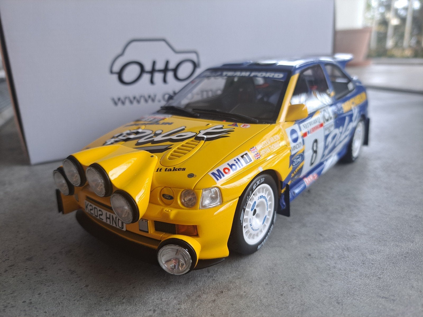 Ford Escort Michelin Cosworth Monte Carlo OT994 OTTO 1/18, Ophalen of Verzenden, Zo goed als nieuw, Auto, OttOMobile