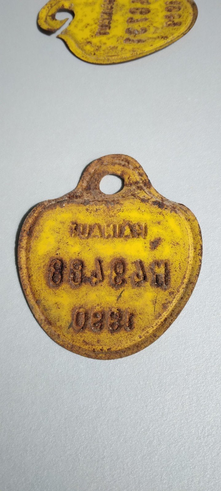 Vintage Belgische fietsnummerplaten, Verzamelen, Ophalen of Verzenden, Overige typen