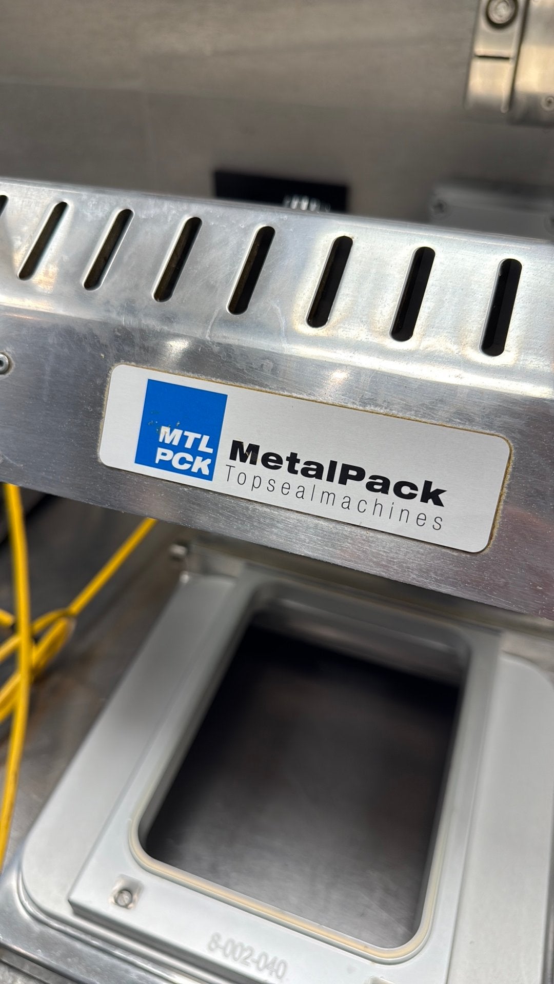 Top seal machine Metalpack compleet, Ophalen of Verzenden, Gebruikt