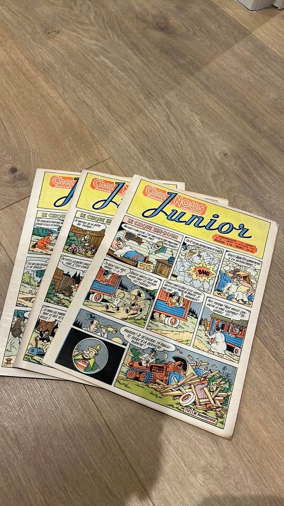 Chez nous junior 1956  3 numéros, Livres, BD, Enlèvement ou Envoi, Utilisé