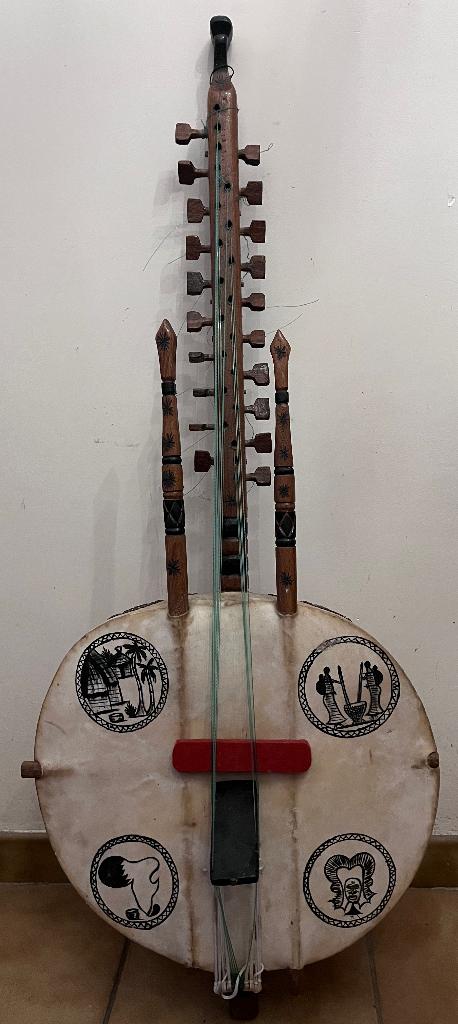 Kora (West-Afrikaanse harp), Muziek en Instrumenten, Snaarinstrumenten | Overige, Ophalen, Gebruikt, Harp