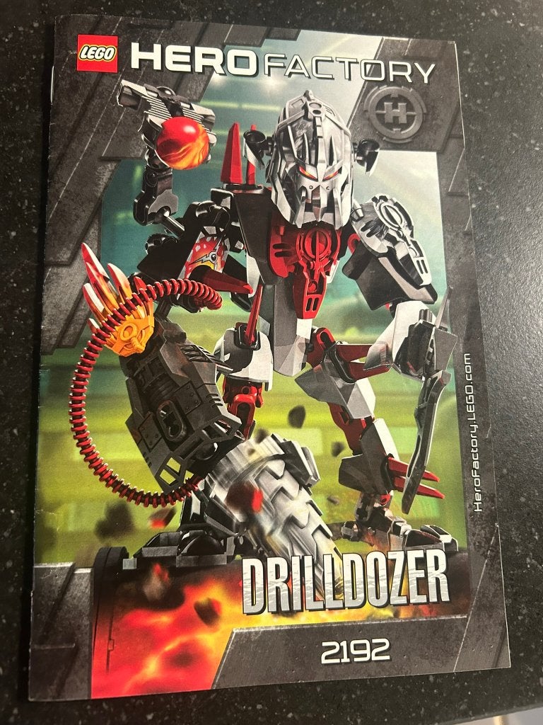 lego Hero Factory Drilldozer 2192, Lego, Ensemble complet, Instructions incluses, Enlèvement