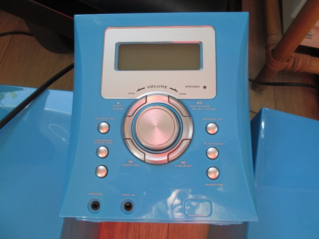 radio met klok en twee speakers, Enlèvement, Utilisé, Radio