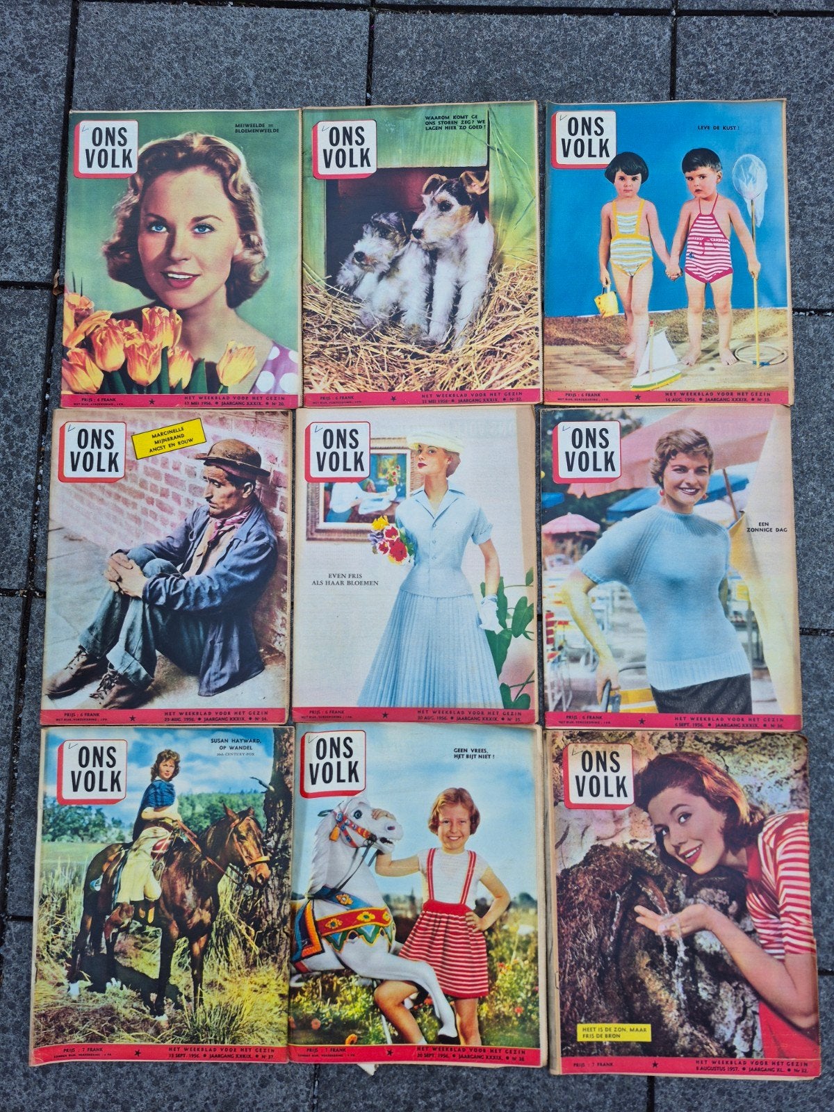 Weekblad Ons Volk 3 jaargangen 1956-57-58, Verzenden, Gelezen, Gossip of Showbizz