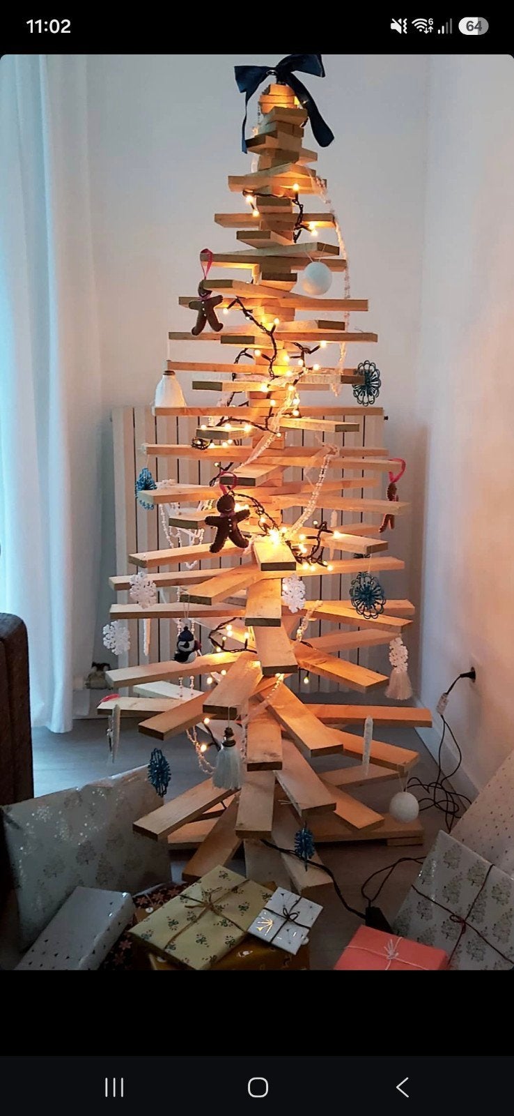 Houten kerstboom - 170cm, Diversen, Ophalen