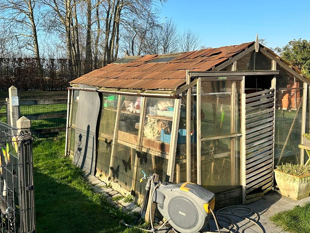 Serre 4m x 3m GRATIS, 200 à 400 cm, Enlèvement, Utilisé, Autres types