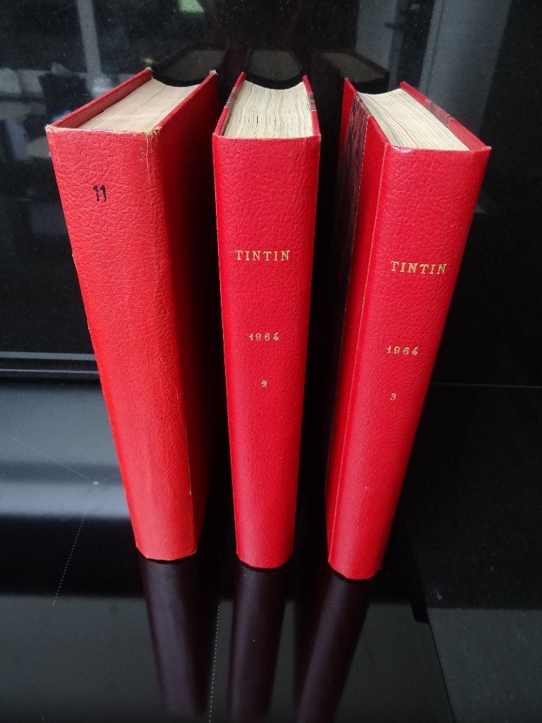 Tintin (magazine) - 3 Reliures amateur-Année 1964 complète, Ophalen of Verzenden