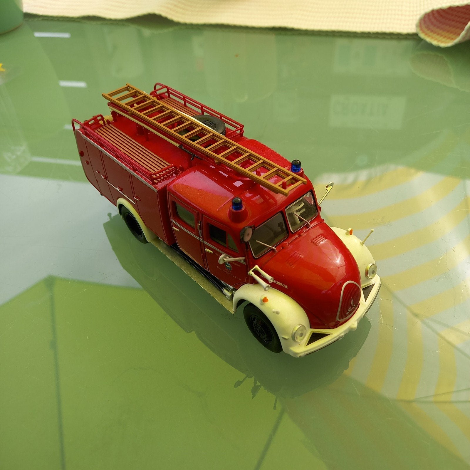Magirus Deutz brandweerwagen - Altaya, Enlèvement ou Envoi