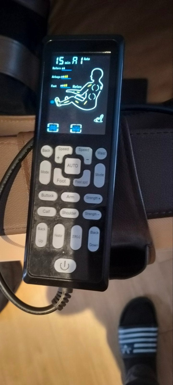Massage zetel, Ophalen