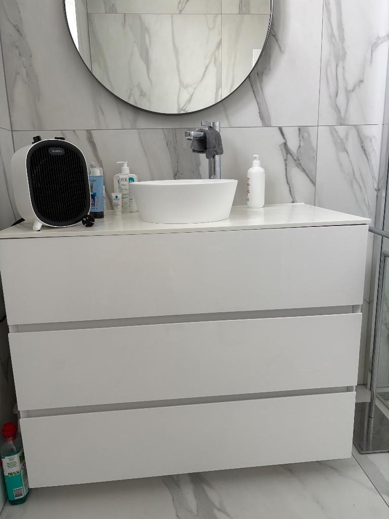 Meuble lavabo x2o, Enlèvement, Comme neuf, Meuble lavabo