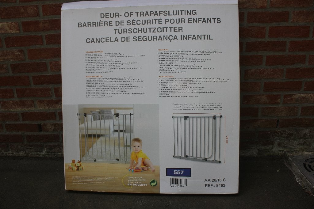 Deur of trapafsluiting, Kinderen en Baby's, Traphekjes, Ophalen, Nieuw, Metaal of IJzer, Minder dan 100 cm