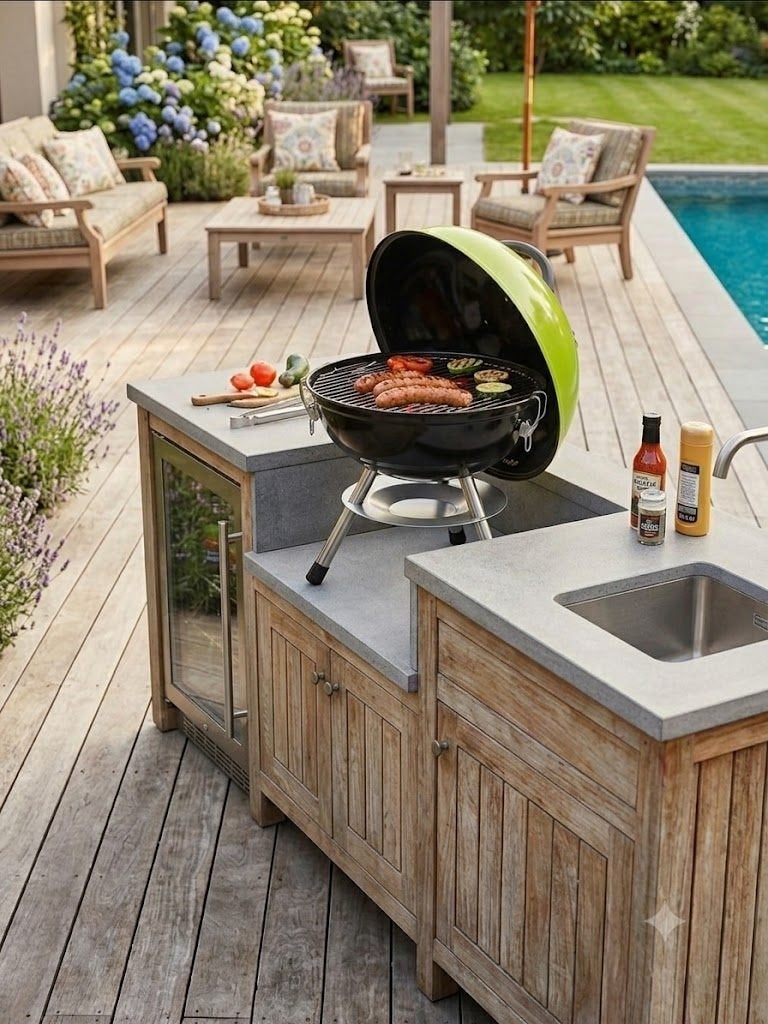 NEUF DANS SA BOITE BARBECUE SUR PIEDS CHARBON DE BOIS, Enlèvement, Neuf