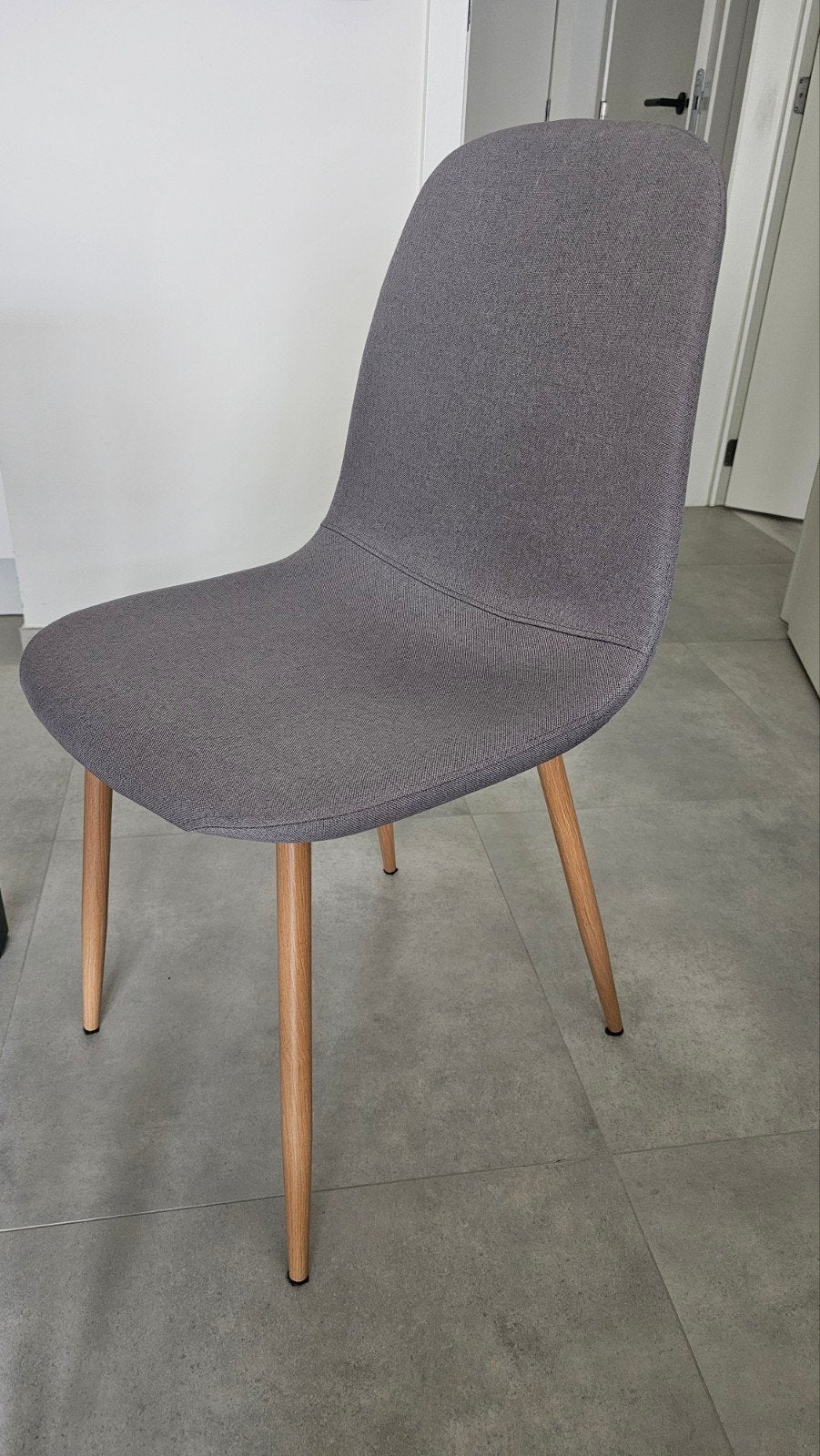JYSK 4 stoelen JONSTRUP, Huis en Inrichting, Stoelen, Ophalen, Zo goed als nieuw, Grijs, Vier