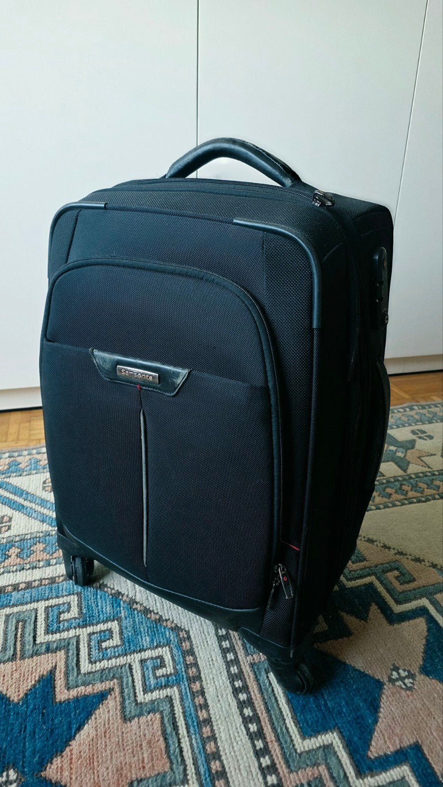 samsonite carry on valies, Ophalen, Gebruikt, Zacht kunststof, Wieltjes