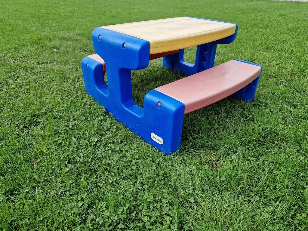 picknicktafel kind, Ophalen