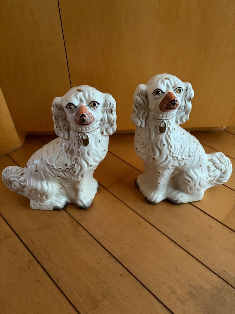 Porcelaine Staffordshire paire de chien, Enlèvement ou Envoi