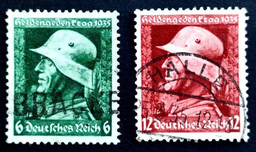 Deutsches Reich: Heldengedenktag 1935, Ophalen of Verzenden, Overige periodes, Gestempeld
