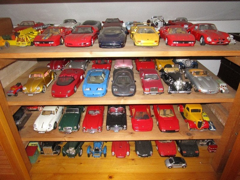 50 Modelauto's 1:18 1:24 1:43, Hobby & Loisirs créatifs, Voitures miniatures | 1:18, Enlèvement, Comme neuf, Voiture, Burago