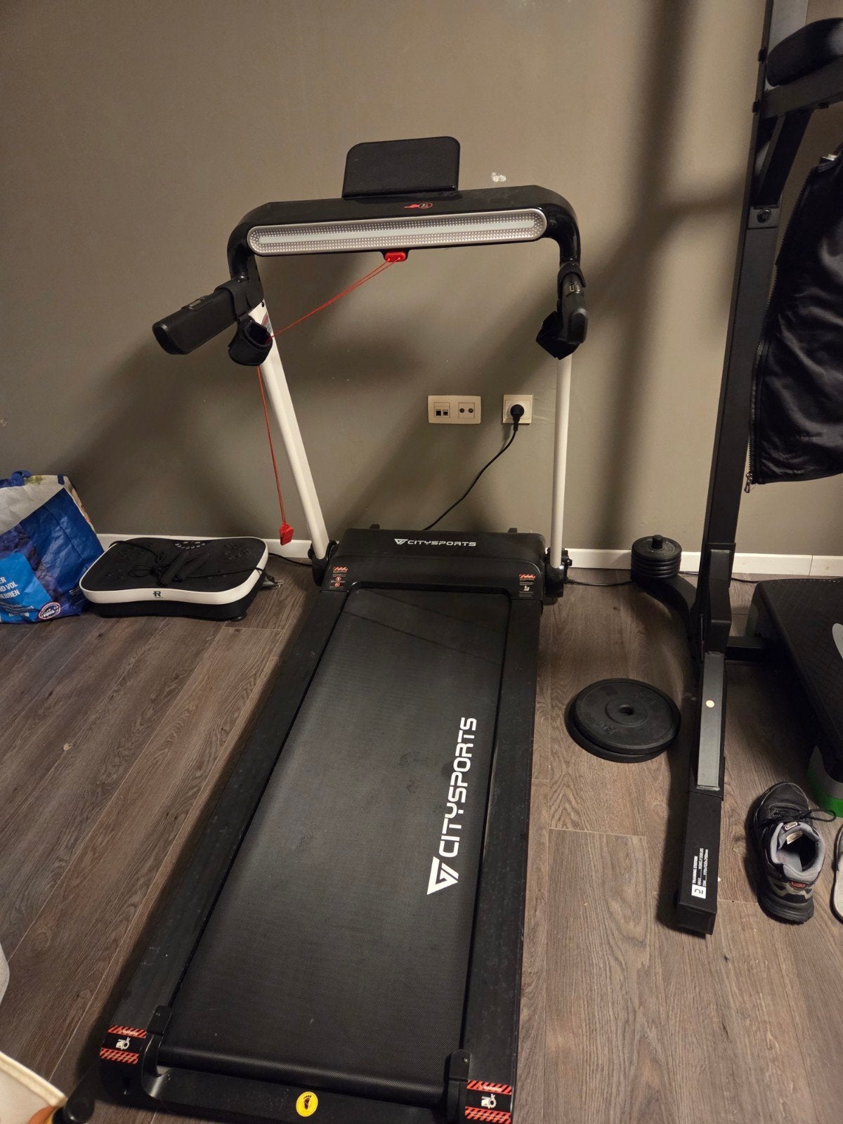 tapis de course pliable avec Bluetooth et lumière bleu, Enlèvement