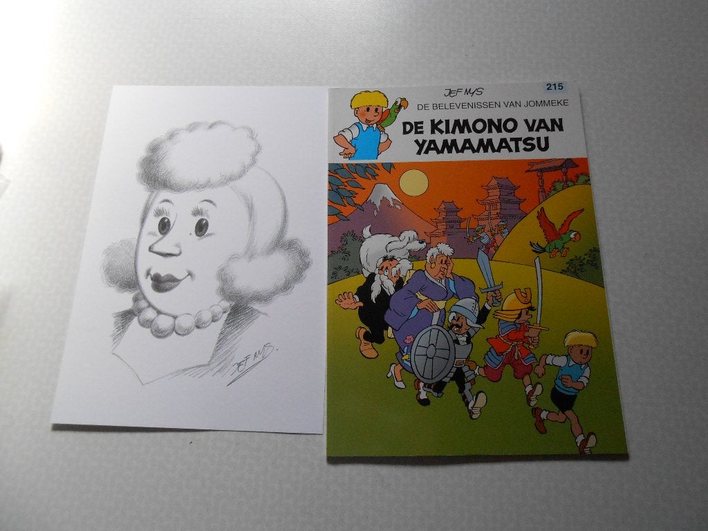 Jommeke 215 De kimono van Yamamatsu 2001 1 ste druk. Bijlage, Boeken, Eén stripboek, Nieuw, Jef Nys., Ophalen of Verzenden