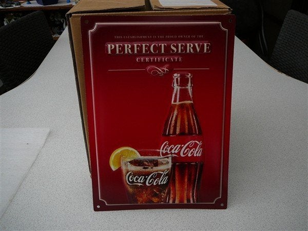 Metalen plaat Coca Cola Nieuw, Verzamelen, Ophalen of Verzenden, Nieuw, Reclamebord