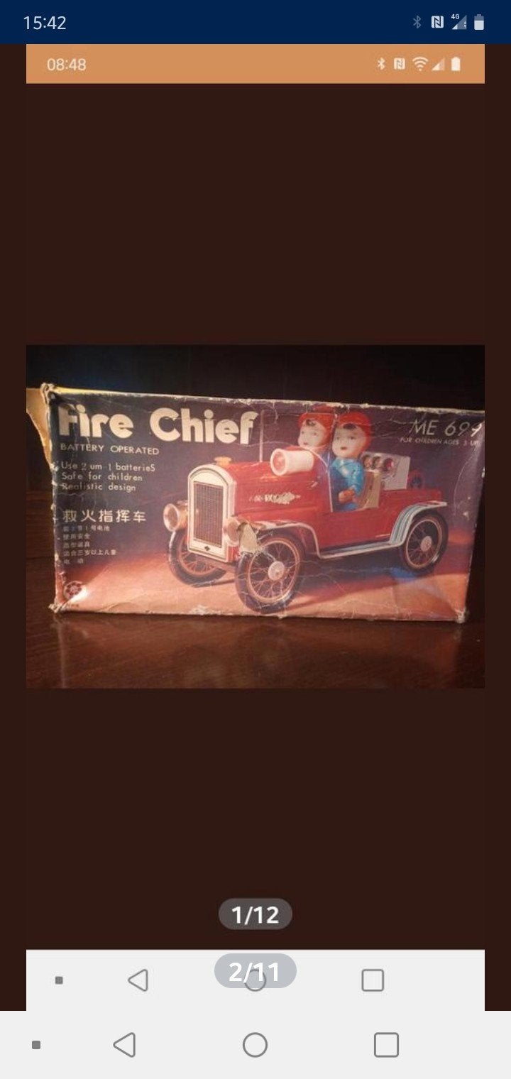Deze charmante vintage blikken speelgoedauto is een prachtig, Antiek en Kunst, Ophalen
