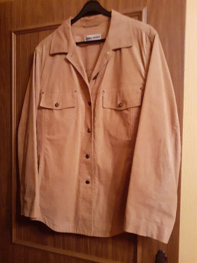 Blouse/veste côtelée couleur camelle - taille 44/46, Kleding | Dames, Ophalen