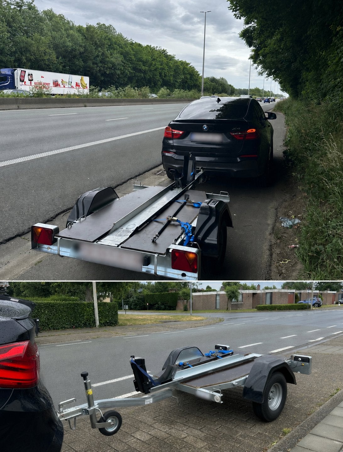 Motortrailer Trigano, Ophalen, Zo goed als nieuw