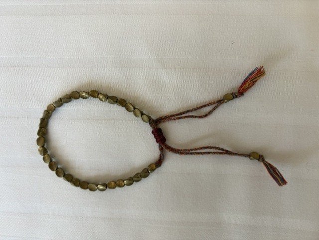 Armband met Metalen Kralen, Handtassen en Accessoires, Ophalen of Verzenden, Nieuw, Beige, Staal